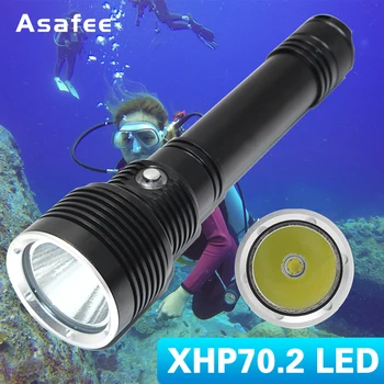 Asafee Яркий светодиодный фонарик для дайвинга, многофункциональный фонарик для дайвинга, кемпинга, ночной езды, ночной рыбалки, фонарик