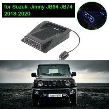 Автомобильный Держатель Телефона, Беспроводное Зарядное устройство с 2 Портами для Suzuki Jimny JB64 JB64W JB74 JB74W 2018-2020, Автомобильный Адаптер для зарядного устройства с двумя USB