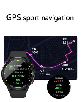 1,32-дюймовые мужские смарт-часы с Bluetooth-вызовом, GPS, IP68, водонепроницаемый спортивный фитнес-трекер, Мужские умные часы для IOS Android 300 мАч