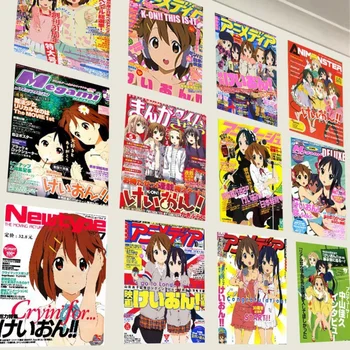 20 шт./компл. Аниме K-ON!, K-ON! плакат аниме наклейки периферийная наклейка на стену обои Хирасава Юи Акияма Мио Накано Азуса подарок