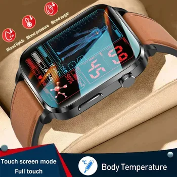 2023 Новые Мужские Смарт-часы для измерения уровня сахара в крови Sangao Laser Treat Health, Пульсометр, Кровяное давление, Спортивные Умные часы, Женские часы с Глюкометром