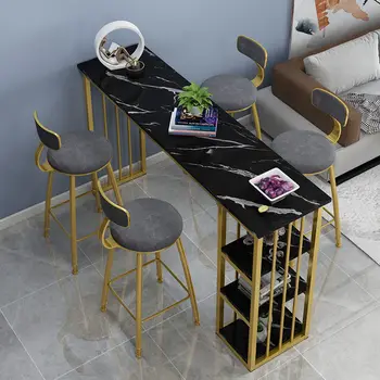 C0267 Nordic home барный стол из искусственного мрамора простая перегородка для гостиной высокий стол барная стойка комбинация длинного стола и стула