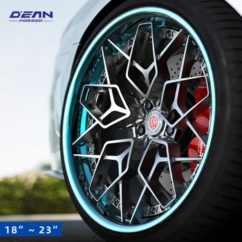 DEAN-DB011P2 кованые колеса из 2 частей 6061-T6, кованые диски из алюминиевого сплава от 18 до 23 дюймов для автомобилей, изготовленных на заказ