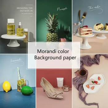 INS Двухсторонняя цветная доска Morandi для фотосъемки, Бумажный реквизит для студийной фотосъемки, Фоновые украшения