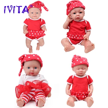 IVITA 100% Силиконовые Куклы-реборны, Окрашенные Реалистичные куклы-реборны, Оптовые игрушки для новорожденных, Рождественский подарок для детей