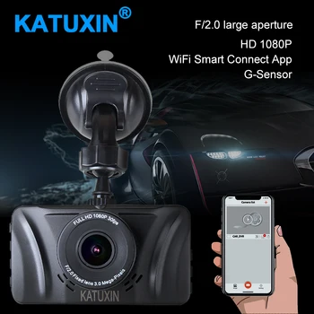 KATUXIN HD WIFI Автомобильный видеорегистратор DVR Камера 3-дюймовый Экран Ночного видения Sony IMX 323 Camera Recorder R801