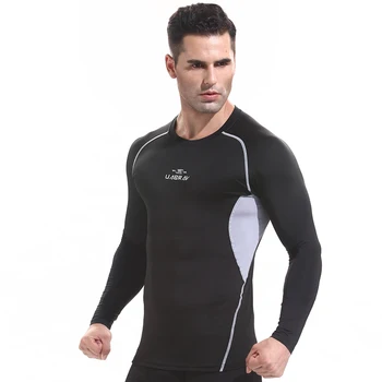 P3533 - Тренировка, фитнес, мужская футболка с коротким рукавом, мужская тепловая одежда для бодибилдинга, компрессионная Эластичная Тонкая одежда для упражнений