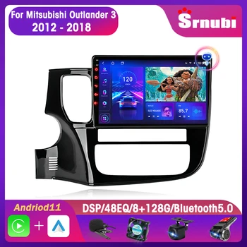 Srnubi 2Din Android 11 Автомобильный Радиоприемник для Mitsubishi Outlander 3 2012-2018 Carplay Мультимедийный Видеоплеер GPS Навигация Головное устройство