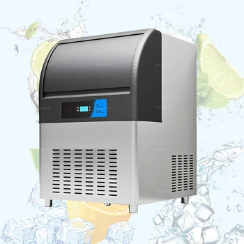 Автоматическая машина для производства льда Коммерческая Квадратная Машина для производства кубиков льда для бара, кофейни, Льдогенератор высокого выхода