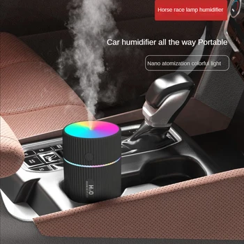 Автомобильный Мини-увлажнитель воздуха H2o, Портативный Освежитель воздуха со светодиодной подсветкой, USB-диффузор, эфирные масла для дома, аксессуары для интерьера