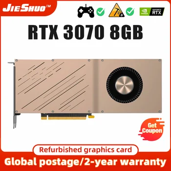 Восстановление турбины видеокарты JIESHUO RTX3070 8gb gpu 16Pin GDDR6 256bit HDMI * 1 DP * 3 PCI rtx 3070 8g Игровая видеокарта