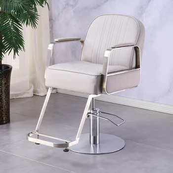 Вращающийся Высококачественный стул, Кресла из нержавеющей стали, Профессиональное Педикюрное Парикмахерское кресло, Салон-Стилист Taburete, Роскошная мебель DWH