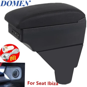 Для Seat Ibiza 6L подлокотник коробка двухслойный usb