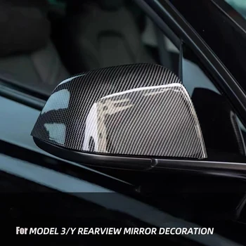 Для модели Tesla 3 Y, Защитные колпачки для наружных зеркал заднего вида, защита от царапин, Модификация зеркала заднего вида, обновление декора