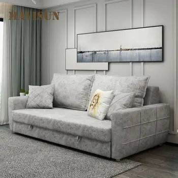 Европейские простые комнаты и диваны, современный Большой диван-кровать для гостиной, Роскошная Практичная Многофункциональная мебель для спальни