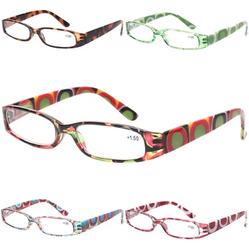 Женские Очки для чтения Henotin с пружинным шарниром, декоративные очки с рисунком, Очки по рецепту HD, 0 ~ 600