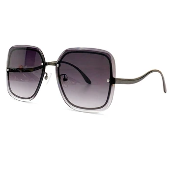 Женские солнцезащитные очки, брендовые дизайнерские солнцезащитные очки с градиентными линзами, Роскошные очки из сплава Temple Хорошего качества с защитой UV400 MU 55 AV