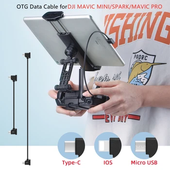Кабель передачи данных OTG с пульта дистанционного управления для Дрона DJI MAVIC MINI/SPARK/MAVIC PRO к телефону-планшету Кабель для iPhone iPad Samsung Tablet