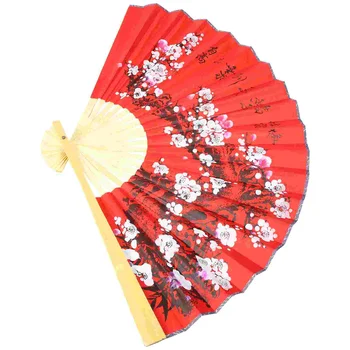 Китайские Ручные Вентиляторы, Настенный Декоративный вентилятор, Цветок сливы, Большой подвесной вентилятор