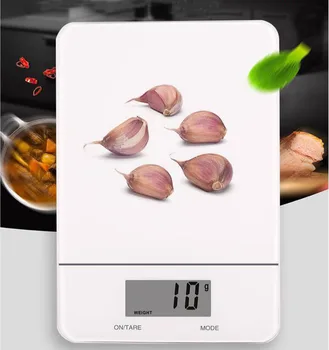 Кухонные весы с сенсорным экраном, 5 кг, Ультратонкое закаленное стекло, Цифровые электронные весы, Измерительная платформа для выпечки продуктов питания, Бытовые весы