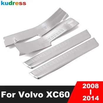 Накладка на порог VOLVO XC60 2008 2009 2010 2011 2012 2013 2014 Внутренние пороги из нержавеющей стали, Педаль протектора