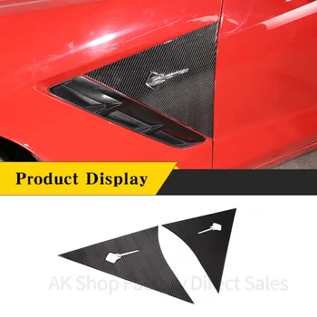 Наклейка на декоративную панель Бокового крыла кузова Из настоящего Углеродного волокна, Аксессуары для экстерьера автомобиля Chevrolet Corvette C7 2014-2019