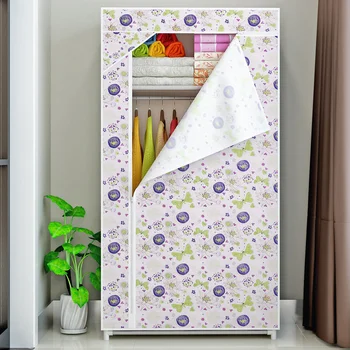 Нетканый отдельный подвесной шкаф для хранения, комбинированная установка простой ткани, тканевый шкаф, маленький шкаф-органайзер для одежды