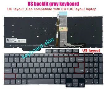 Новая бескаркасная клавиатура с подсветкой США для ноутбука Lenovo IdeaPad 5 Pro 16ARH7 Pro-16ACH6 Pro-16IHU6 серии 2021