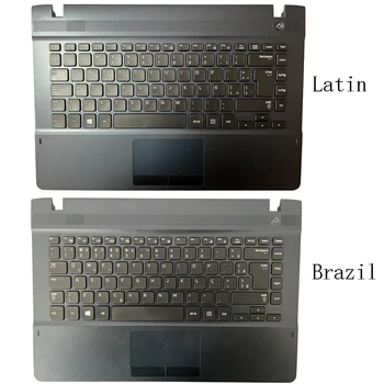 Новая Бразильская/Латинская клавиатура Для Samsung NP270E4E, NP270E4V, NP275E4V, NP300E4E, С Подставкой для рук, Верхняя крышка, Тачпад BA75-04435K