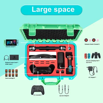 Новый чехол для хранения Nintendo Switch, Ручка консоли, чемодан, защитный Водонепроницаемый чехол, Бирюзовый ящик для хранения