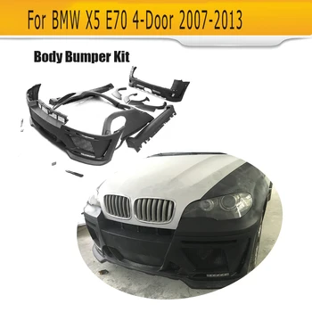 Обвесы для кузова автомобиля, обвес бампера для BMW X5 E70 4-дверный 2007-2013, fFRP, черный