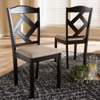 Обеденный стул с мягкой обивкой Baxton Studio Ruth - комплект из 2 обеденных стульев