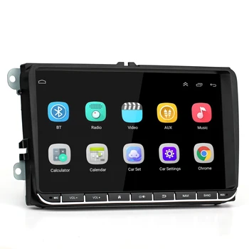 Оптовая продажа IPS сенсорный экран Android Система Автомобильный навигатор Мультимедиа 2 Din автомобильный DVD-плеер для Ti-guan Caddy CC Gol Passat