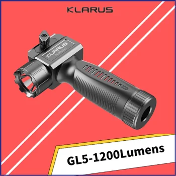 Перезаряжаемый тактический фонарик Klarus GL5 с вертикальной рукояткой 1200 Люмен, оружейный фонарь с батареей 18650 2600 мАч