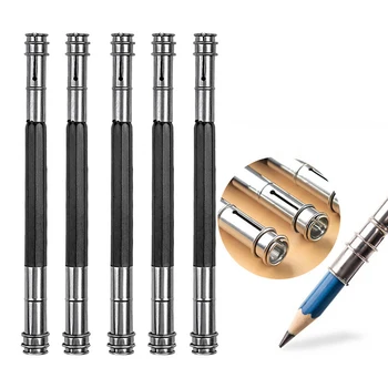 Регулируемый Удлинитель для карандашей с двойной Головкой, инструмент для рисования в школе и Офисе