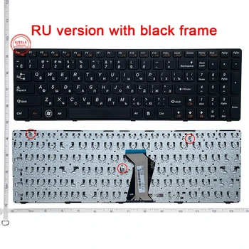 русская клавиатура для ноутбука LENOVO G580 Z580A G585 Z585 G590 Z580 MP-10A33SU-686CW RU ноутбук заменить рамкой черного цвета