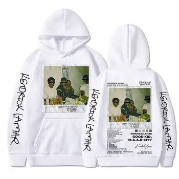 Рэпер Кендрик Ламар Good Kid Толстовка с капюшоном Для мужчин и женщин, музыкальный альбом в стиле хип-хоп, графические толстовки с капюшоном, Модная уличная одежда Оверсайз