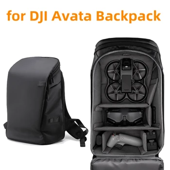 Рюкзак для DJI Avata, черная тканевая водонепроницаемая сумка, Многофункциональные аксессуары для Дрона, Очки, чехол для хранения