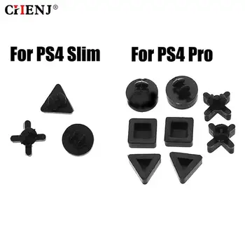 Силиконовые резиновые ножки, Набор пластиковых кнопок с винтовой крышкой, замена для игровых аксессуаров PS4 slim/PS4 Pro