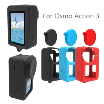 Силиконовые чехлы для экшн-камеры OSMO Action 3, защитная сумка, чехлы для точного открывания отверстий, объектив камеры