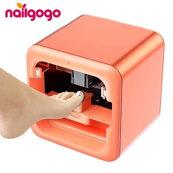 Топовый дизайн 2020, маникюрный салон Nailgogo, маленький умный портативный принтер для ногтей на пальцах рук и ног 2в1
